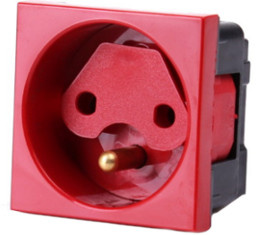 Gniazdo 1M elektryczne pojedyncze + blokada