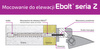 Kołek do mocowania na elewacji Ebolt 12*240 mm z gwintem wewnetrznym m5