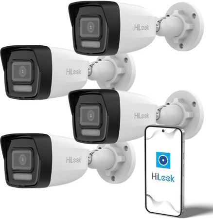 Zestaw monitoringu Hilook 6 kamery IP IPCAM-B8-30DL z dyskiem 2TB