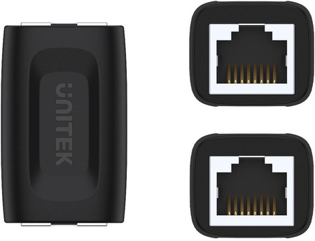Adapter Unitek RJ45 (F) - RJ45 (F) Cat.6 1Gbps | Przedłużka sieciowa RJ45, Łącznik
