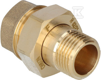 ŚRUBUNEK MOSIĘŻNY 1/2" PROSTY Z ORING