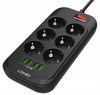 Listwa zasilająca LDNIO SE6403 6 Gniazd + 4x USB Przedłużacz