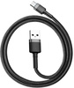 Kabel USB-A / USB-C Baseus Cafule CATKLF-AG1 50cm 3A QC 3.0 Czarno-szary