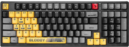 Klawiatura mechaniczna A4TECH Bloody S98 USB Sports Lime (BLMS Red Plus Switches)