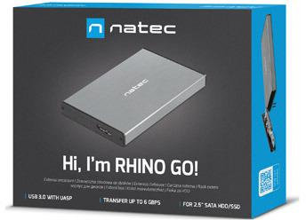 Zewnętrzna obudowa dysku Natec Rhino GO SATA 2,5" szary