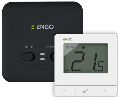 ENGO Controls E20i-W - Internetowy, bezprzewodowyregulator temperatury, Wi-Fi, biały