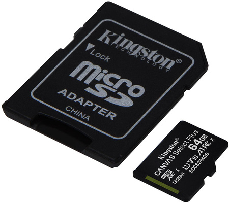 Karta pamięci microSD  Kingston Canvas Select Plus microSDHC C10 UHS-I 64GB