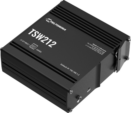 Teltonika TSW212 switch przemysłowy zarządzalny 8xGE 2xSFP (TSW212000000) DIN