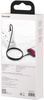 KABEL USB-C / Lightning iPhone Baseus Cafule CATLGD-A01 2m 20W PD Quick Charging CZARNY W OPLOCIE