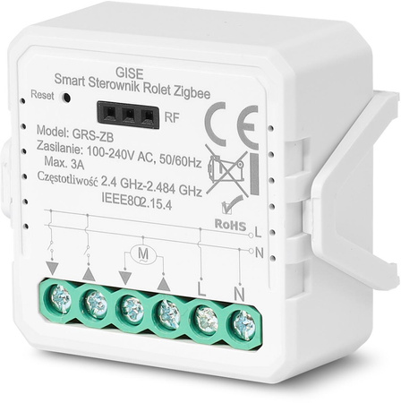 GISE Smart Sterownik roletowy Zigbee | Tuya | GRS-ZB