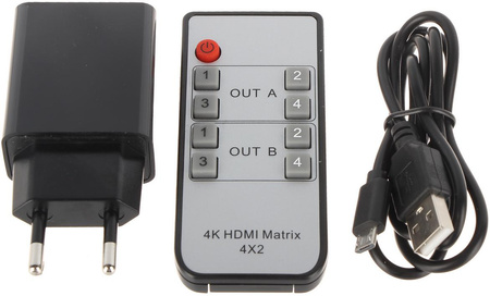 PRZEŁĄCZNIK SWITCH HDMI HDMI-SW-4/2MATRIX