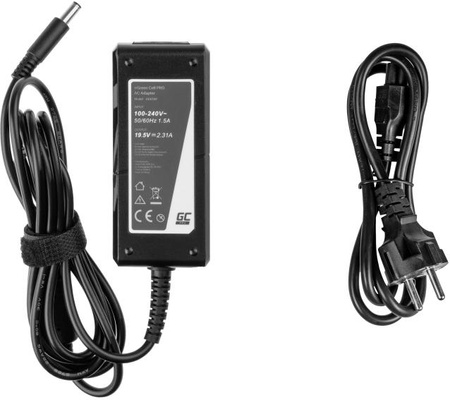 Zasilacz Ładowarka Do Laptopa Dell Green Cell PRO AD57AP 19,5V 2,31A 45W 4,5mm/3,0mm