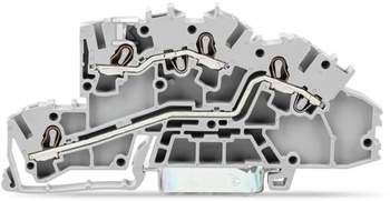 Złączka szynowa WAGO 2‑piętrowa 2,5mm2 L/L szara 2003‑7642 TOPJOBS 50szt