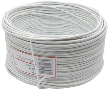 PRZEWÓD ALARMOWY DOMOFONOWY YTDY 4X0,5 - 100M; 5630K