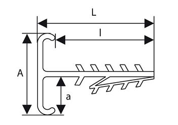 UCHWYT DO PRZEWODÓW PŁASKICH, PODWÓJNY UWT-1 (100szt.)