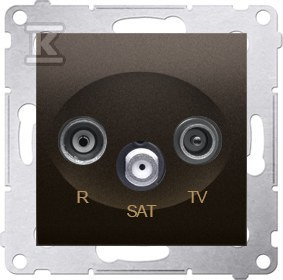 GN.ANT.RTV-SAT KOŃC.1.0DB BRĄZ SIMON54