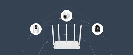 Router Imou HR12G dwuzakresowe Wi-Fi 2,4 GHz i 5 GHz