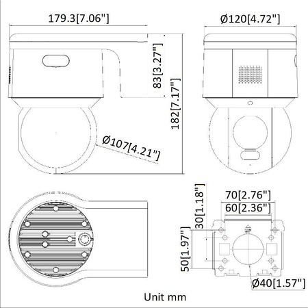 KAMERA IP PTZ HIKVISION DS-2DE3A400BW-DE/W(F1)(T5) PL