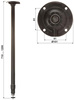 Uchwyt Do Kamer Teleskopowy Sufitowy BR-60X120-B