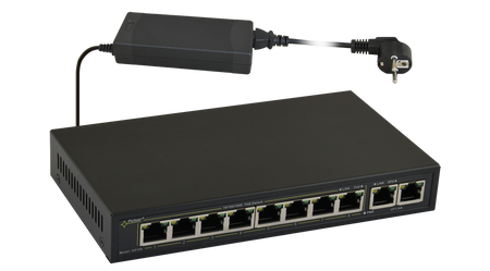 SWITCH POE PULSAR SG108 10-PORTÓW (8xPoE + 2xUPLINK)