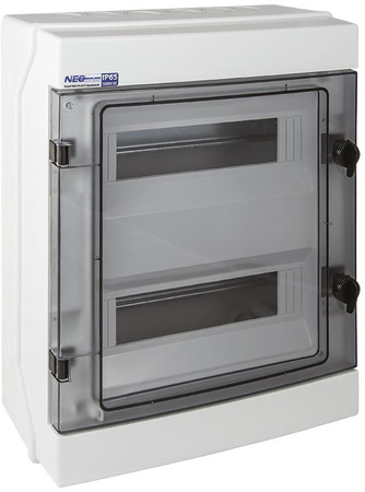 Rozdzielnica hermetyczna modułowa (500V AC, 1000V DC) 2x12 natynkowa (N+PE) IP65 RH-24 ELEKTRO-PLAST