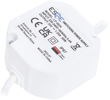ZASILACZ IMPULSOWY DOPUSZKOWY HERMETYCZNY ESPE LP-3024 24V/30W/1.25A