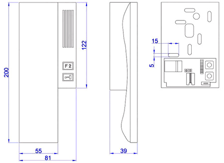 ACO INS-UP UNIFON - 2 przyciski, funkcyjny, magnetyczne odkładanie słuchawki