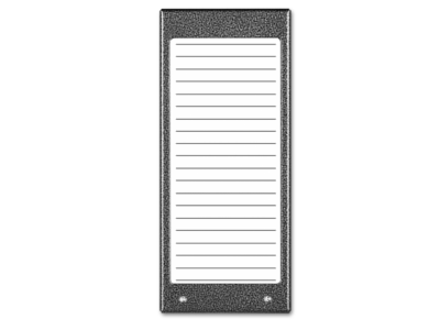 ACO CDN-17N ST (W) Podświetlany panel listy lokatorów (ok. 17 wpisów)