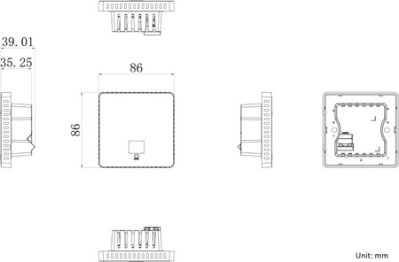 Punkt dostępowy ścienny hikvision DS-3WAP521-SI