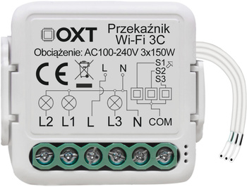 Moduł OXT mini przekaźnik 4 obwody WiFi TUYA T224
