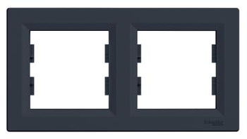 Ramka podwójna 2-krotna Schneider Asfora EPH5800271 antracyt