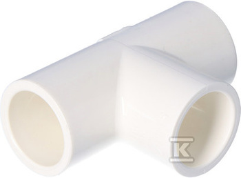 TRÓJNIK RÓWNOPRZELOTOWY KW/KW/KW PVC 1