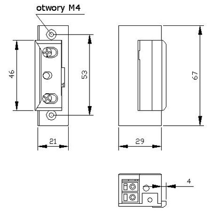 ZACZEP ELEKTRA R4 Z PAM. Z BLOK. SYMETR. 24V; 7544