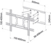 Uchwyt Do TV LED/LCD AR-87 ART 40-80" 60KG reg. pion/poziom 46cm