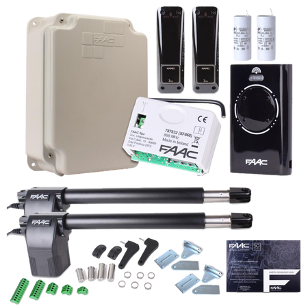 Zestaw Alfa - FAAC 414 do 8m bram dwuskrzydłowych