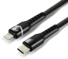 Kabel USB-C / lightning apple iphone LED rgb everactive CBB-1CIR 100cm pd 27W