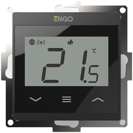 ENGO Controls E55-B - Internetowy, podtynkowy regulator temperatury do ramki 55x55, Wi-F