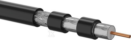KABEL TRISHIELD OUTDOOR RG6 PE FCA 500M