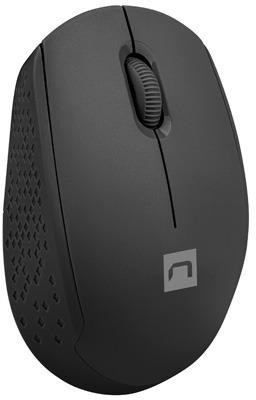 Mysz Natec Stork Bezprzewodowa 1600DPI Czarna Optyczna USB