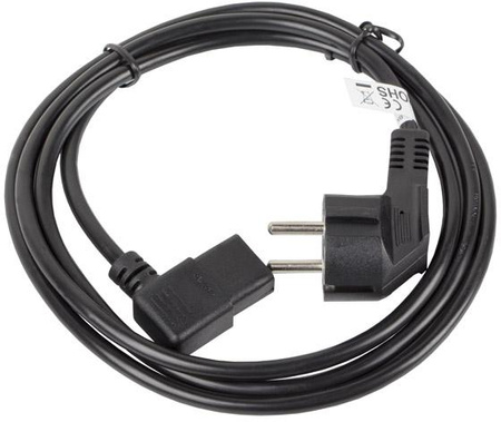 KABEL ZASILAJĄCY CEE 7/7 IEC 320 C13 1.8M KĄTOWY VDE Lanberg