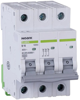WYŁĄCZNIK NADPRĄDOWY 6 KA, B, 25A, 3P, Ex9BN 3P B25  Noark 100055