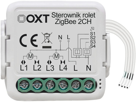 Moduł OXT mini sterownik 2 rolety ZigBee TUYA T268