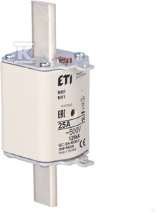 WKŁADKA NH1 GG 25A/500V