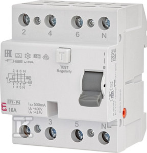 EFI-P4 A 16/0.5 WYŁ.RÓŻNIC-PRĄD.
