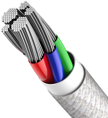 Kabel USB-C / Lightning iPhone Baseus Cafule CATLGD-A02 2m 20W PD Quick Charging Biały