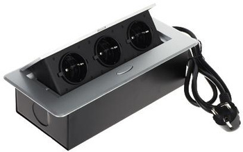 Listwa zasilająca meblowa 3 gniazda FPS-3S/CABLE