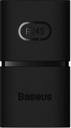 Złączka sieciowa łącznik kabli Ethernet RJ-45 Baseus AirJoy Series 2 szt. - czarna