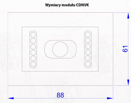 ACO CDNVK ST - Moduł kamery kolorowej do systemu CDNP z oświetlaczem IR