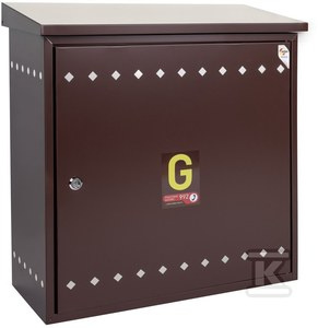 SKRZYNKA 600X600X250 NATYNK.DASZEK BRĄZ