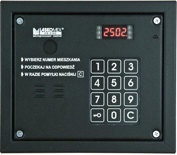 Laskomex CP-2503R srebrny Panel audio z czytnikiem kluczy RFID